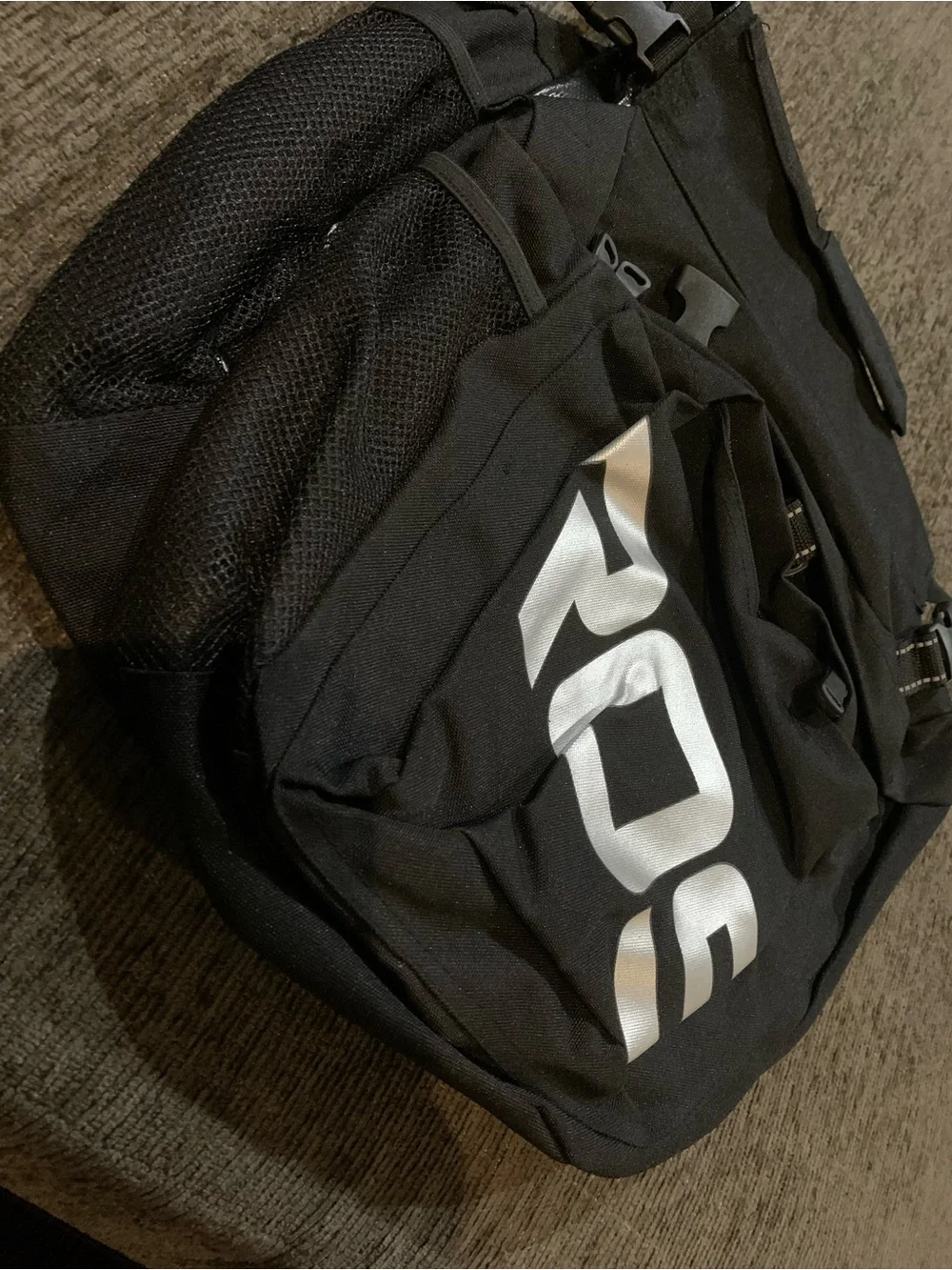 Black Bike Rear Rack Bag - Versatile Bicycle Pannier